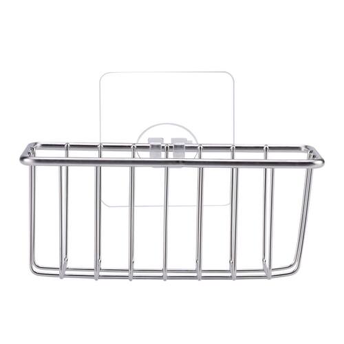 Sponge Holder Soap Drain Storage Rack Kitchen Sink Organizer