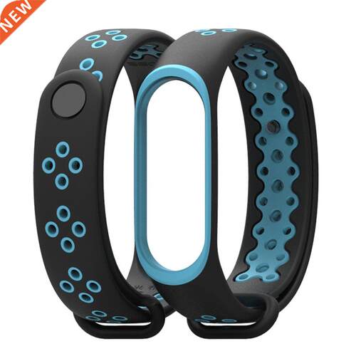 Mi Band 3 4 strap sport Silicone watch wrist Bracelet miband