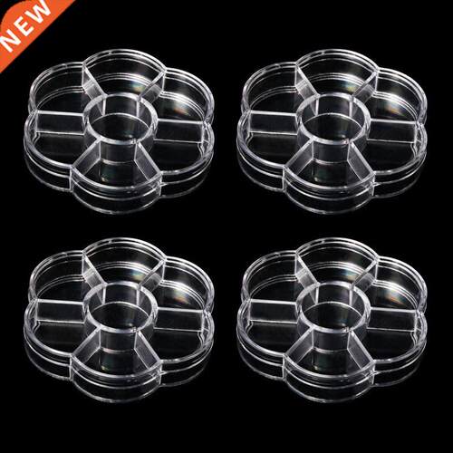 4pcs Plastic box Container Screw Holder Case Practical Compa