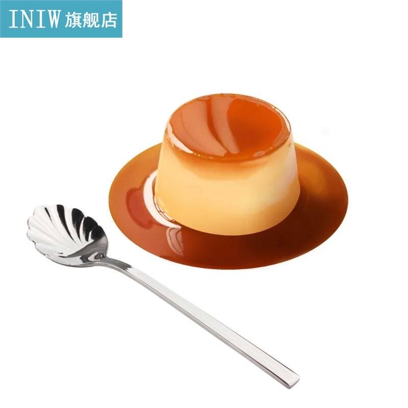 8-Piece Stainless Steel Shell Coffee Spoons Tea Spoon Desser - 实物图