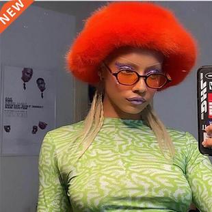 Women Bucket Hat, Adults Solid Color Fisherman Cap Woolen Ha