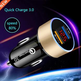 Dual USB Car Charger for iPhone XR XS Max Xiaomi Samsung Qui
