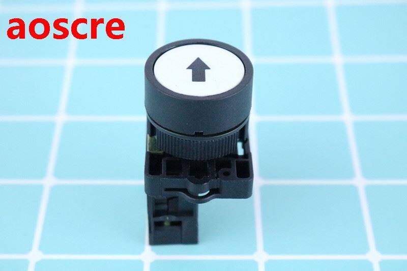 5PCS Marking self reset movable flat head button ZB2-BA3341 - 实物图
