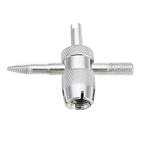 4 Way Car Tyre Valve Repair Tool Tire Stem Core Remover Inst