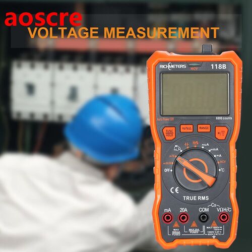 Capacitance Meter 118B 20A Digital Multimeter 6000 Counts NC
