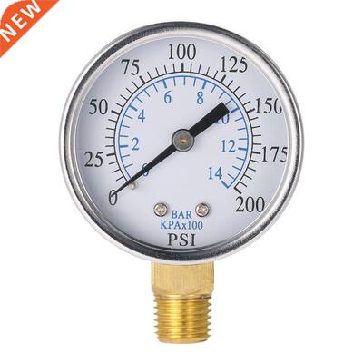 0-14+Bar+Air+Oil+Water+Pressure+Gauge+1/4