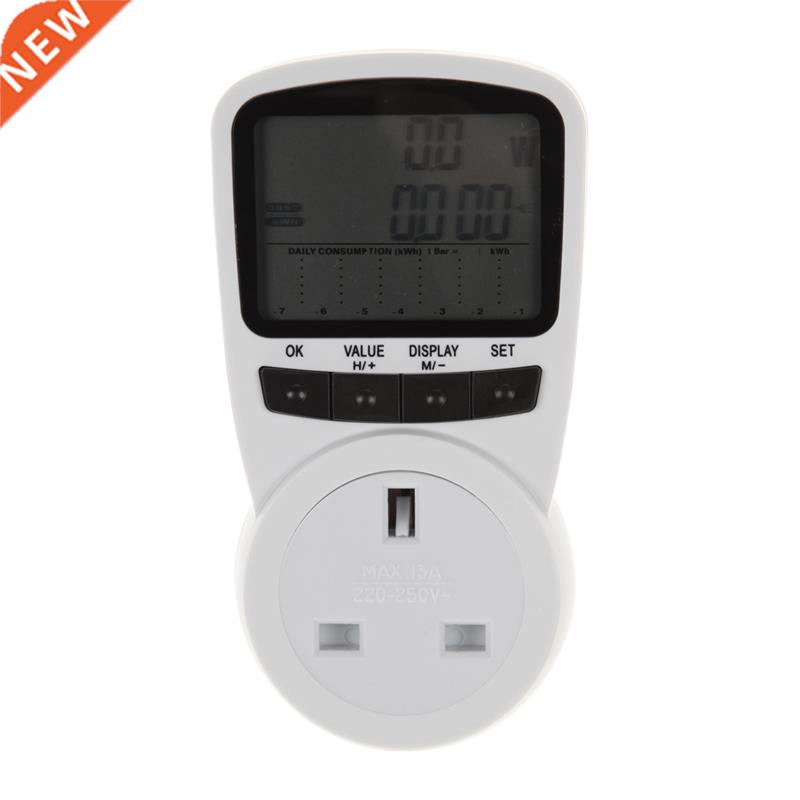 LCD Power Energy Meter Checker Wattage Current Monitor Analy