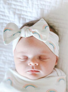 2Pcs/Set Newborn Baby Sleeping Bag With Matching Knotted Hea