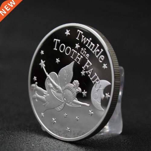 Tooth Fairy Commemorative Silver Coin Children Baby Teeth G