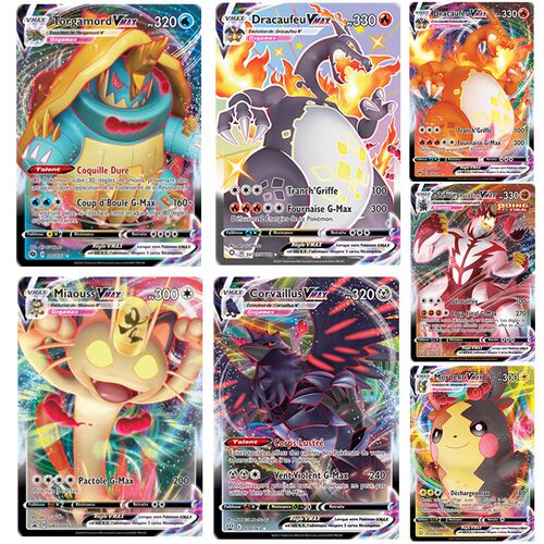 100Pcs Pokemon VMAX 70GX 20MEGA 10TRAINER French English Car