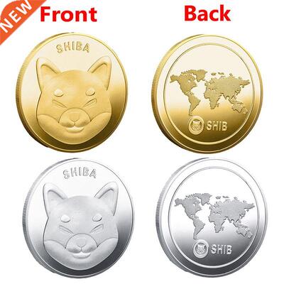 Metal Gold Plated Physical SHIBA SHIB Coin Souvenir Commemor