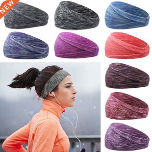 9Colors Absorbing Sweat Hair Bands Men Women Elastic Yoga Ru