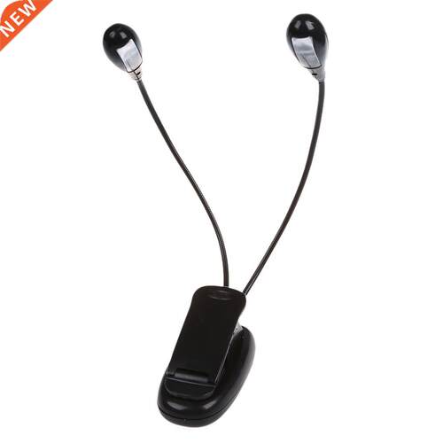 Clip 4 LEDs Reading Clip CBook Music Stand Lamplight