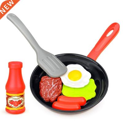 8PCS Kitchen Food Simulation Kitchenware Play Set Pretend P