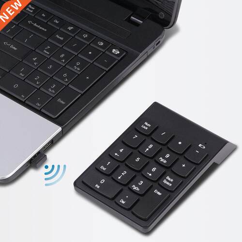 2.4G USB Numeric Keypad Wireless Number Pad 18 Keys Mini Dig