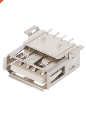 10 Pcs USB Type  4 Pin Femle Connector 180 Degree Socket S