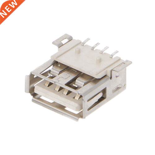 10 Pcs USB Type  4 Pin Femle Connector 180 Degree Socket S
