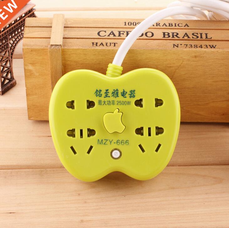 Apple modeling socket, green, lovely, desktop, porous panel,图片