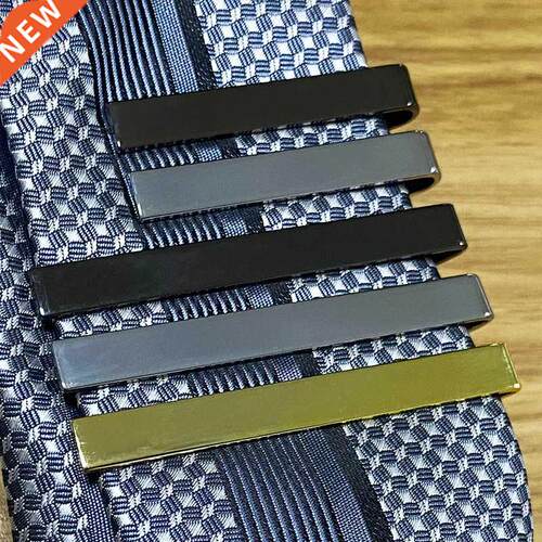 Tie Clip Fashion Style Ties for Men Metal Tone Simple Bar Cl