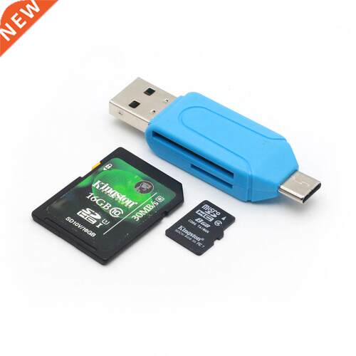 2 In 1 Micro USB OTG To USB 2.0 Adapter Memory Card Reader U