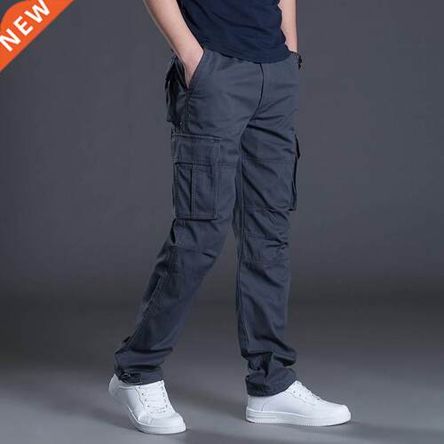 Men's Cargo Pants Mens Casual Multi Pockets Military Lar