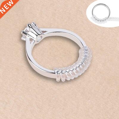 4pcs Vintage Spiral Based Ring Size Adjuster Shell hard Guar