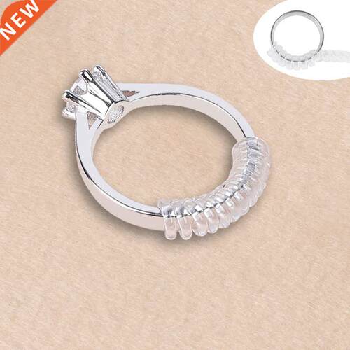 4pcs Vintage Spiral Based Ring Size Adjuster Shell hard Guar