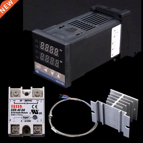 PD Temperature Controller Kt REX-C100 + 40A SSR + K Thermo