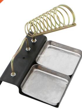 Double Metal Base Soldering Iron Gun Holder Stand Mount Supp