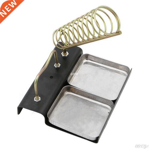 Double Metal Base Soldering Iron Gun Holder Stand Mount Supp
