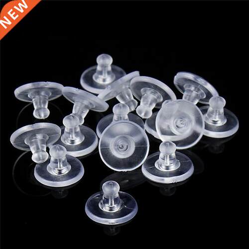 50Pcs/pack Soft Nut Silicone Heavy Duty Rubber Earring Back