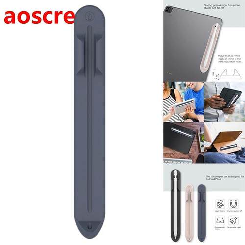 Silicone Pen Holder for Apple Pencil 1 2 Gen Magnetic Pen Ho