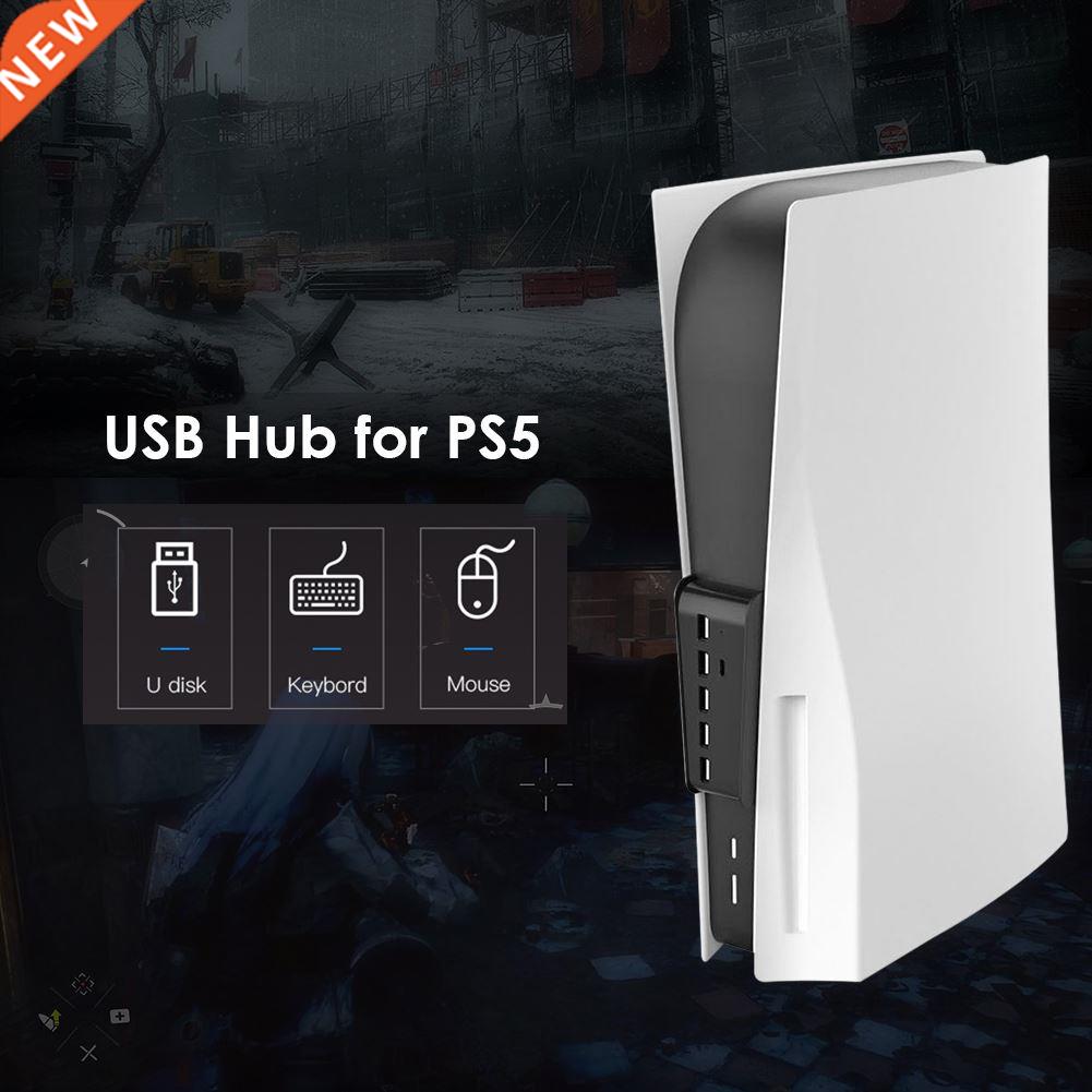 For PS5 USB Hub Adapter 6 Ports USB 3.0 USB A TYPE-C 3.1 Exp