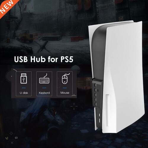For PS5 USB Hub Adapter 6 Ports USB 3.0 USB A TYPE-C 3.1 Exp