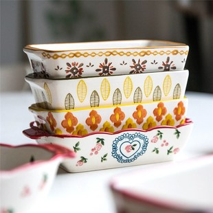 Ceramic Baking Dish Roasting Lasagna Pan Rectangular Dish