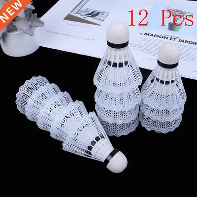 12pcs/lot Plastic Feather Shuttlecock Badminton Balls Outdoo