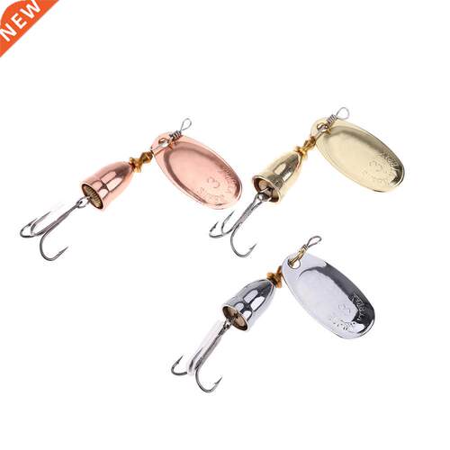 Blade Rotating Spinner Metal Lure Brass Hard Artificial Spoo