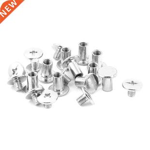 8mm Screw Nickel 10pcs Post Binding plated 5mm Scrapbook