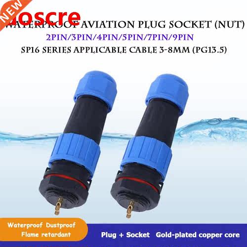 Waterproof Aviation Plug Socket Rear Nut Panel Type Wire Con