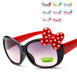 1pc Kids Bow Sunglasses Lovely Dot Baby Glasses for Boys and