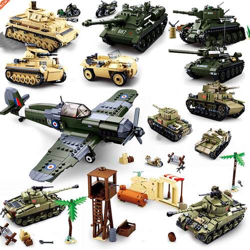 WW2 Battle of El Alamein German British Building Blocks Kit
