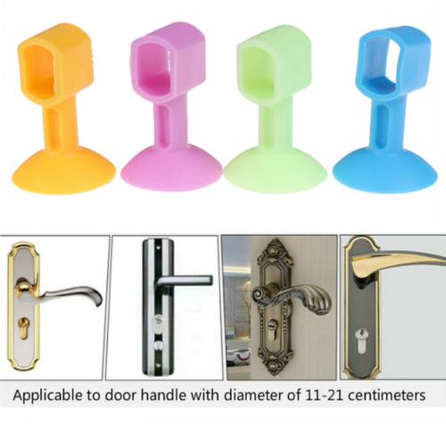 2pcs Doorknob Wall Mute Crash Pad Cushion Cabinet Door Handl