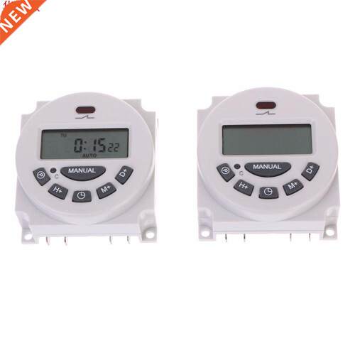 DC 12V AC 220V Digital LCD Weekly Programmable Time Switch R