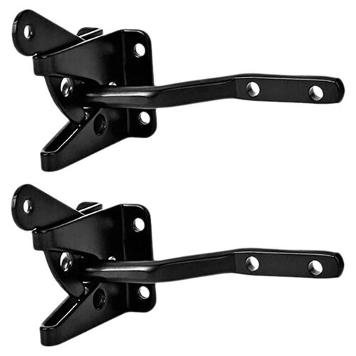 2Pcs Self Locking Gate Latch Automatic Gravity Lever Fence G
