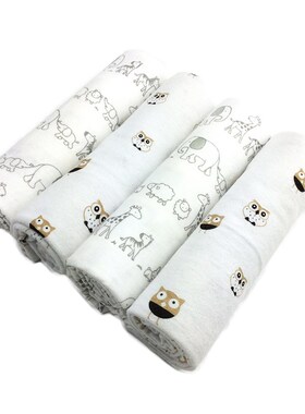 ruyi bebe 4Pcs/Pack  cotton supersoft flannel receiving