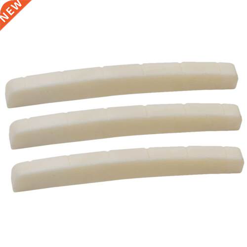 x Buffalo Bone Ivory Curved Slotted Bone Nut for Fender Str