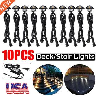 10PCS/Pack LED Deck Lights Half-moon SMD5050 Garden Pathway