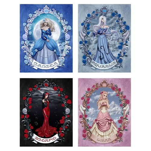5D Gothic Weird Woman Figure Pattern Full Diamond Painting R