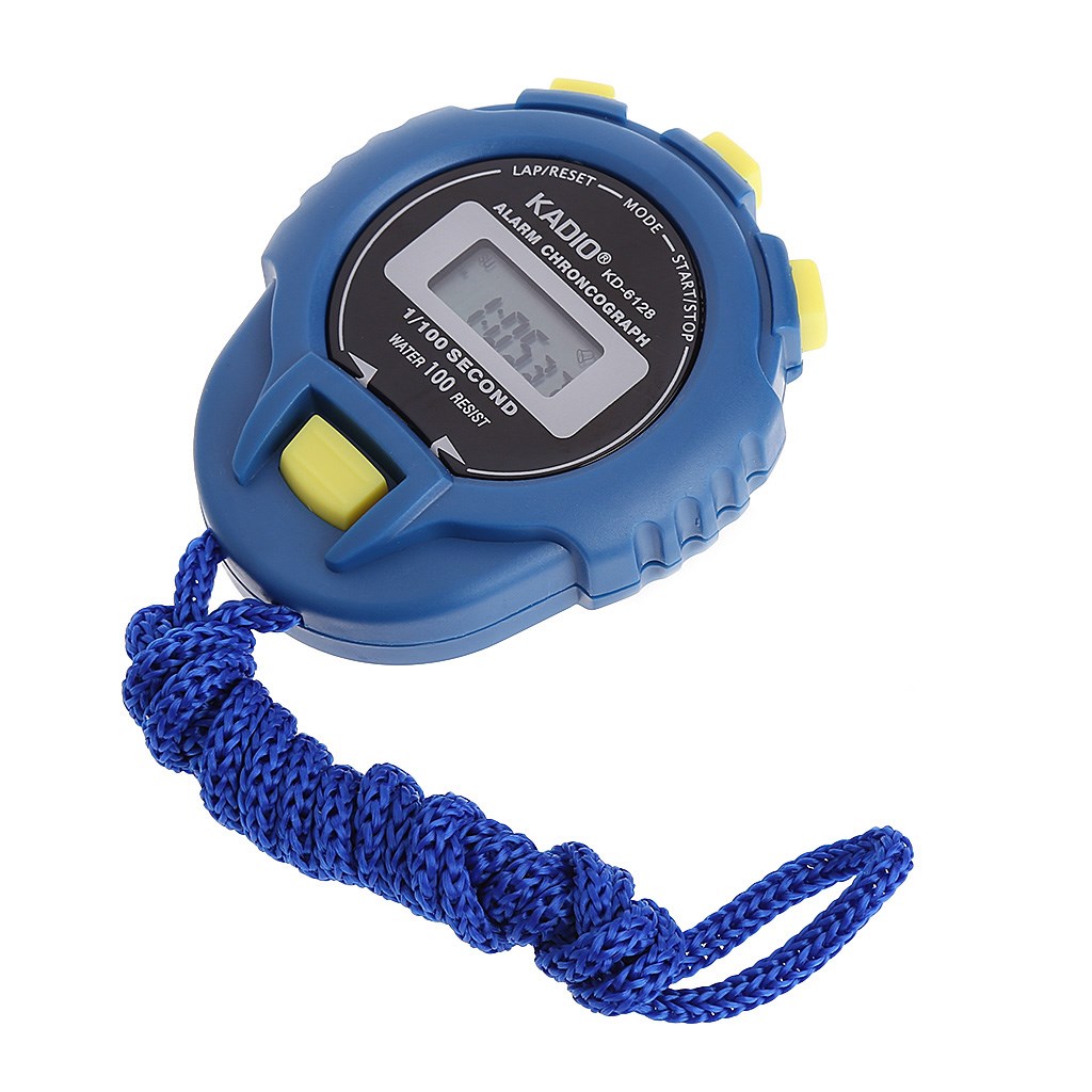 Mini Digital LCD Sports Stopwatch Chronograph Counter Timer