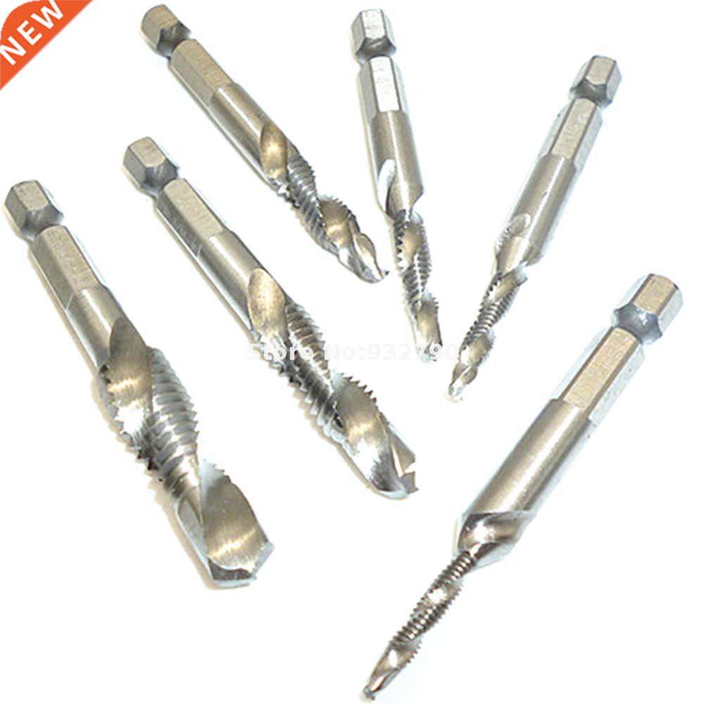 6pcs Sae Drill Tap Hss Deburr Bit 1/8